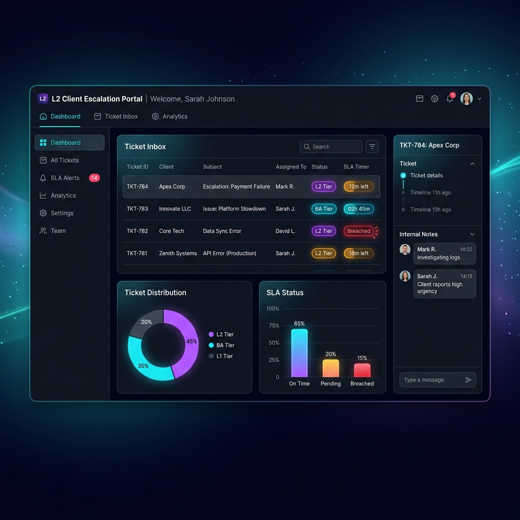 L2 Client Escalation Portal